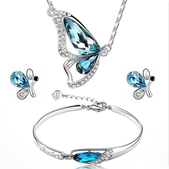 🐊4/$15 NEW! 3 pc. Beautiful Butterfly Jewelry Set

❗️ LAST TWO ❗️ - Picture 1 of 5